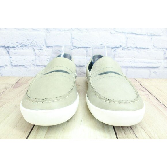 LL Bean Mountainville Gray Leather Slip-On Penny Loafer Shoes Size 10 M - Picture 4 of 9